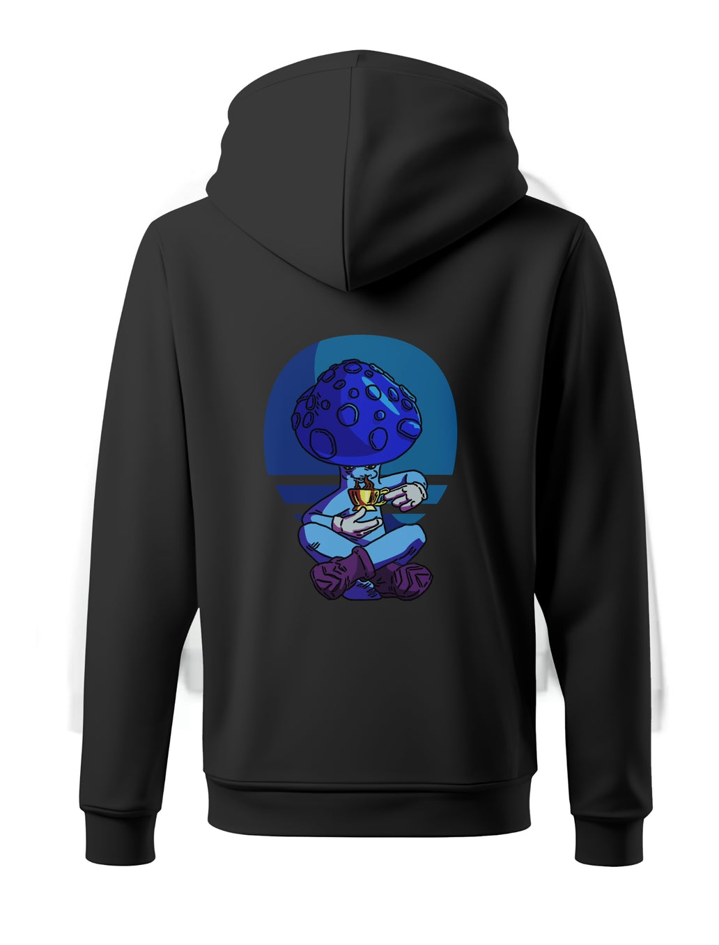 Meditating Mushroom - NightTime Hoodie
