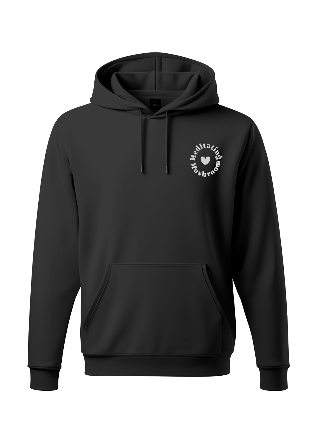 Meditating Mushroom - NightTime Hoodie Shadow